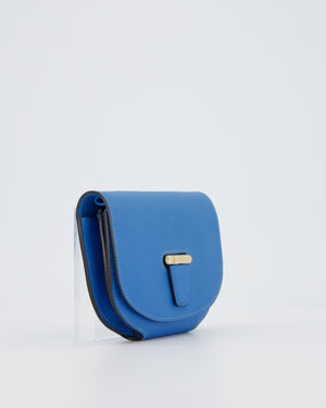 Hermès Mini Convoyeur Bag with strap in Blue Agate Swift Leather with Gold Hardware