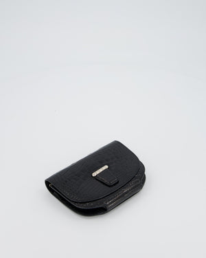 Hermès Mini Convoyeur in Black Shiny Alligator with Palladium Hardware