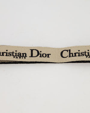 Christian Dior Adjustable Embroidered Shoulder Strap Small in Gold Hardware