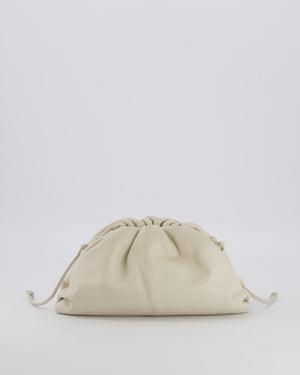 Bottega Veneta Mini Pouch Bag in Off White Calfskin Leather