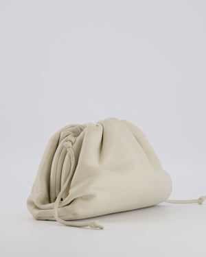 Bottega Veneta Mini Pouch Bag in Off White Calfskin Leather
