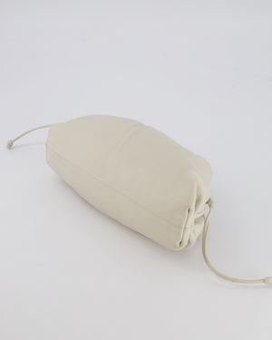 Bottega Veneta Mini Pouch Bag in Off White Calfskin Leather