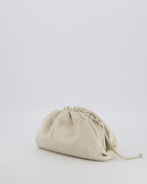 Bottega Veneta Mini Pouch Bag in Off White Calfskin Leather