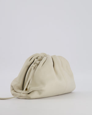 Bottega Veneta Mini Pouch Bag in Off White Calfskin Leather