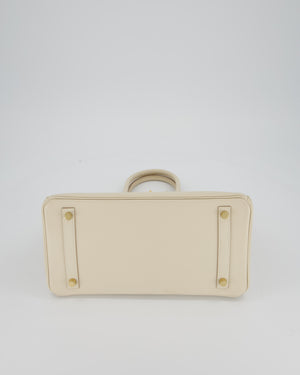 Hermès Birkin 30 Retourne Bag in Craie Epsom Leather with Gold Hardware