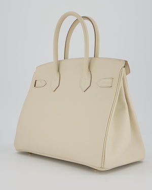 Hermès Birkin 30 Retourne Bag in Craie Epsom Leather with Gold Hardware