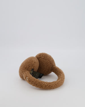 Loro Piana Brown Camel Hair and Silk Ear Muffs in Brown Size M RRP £560