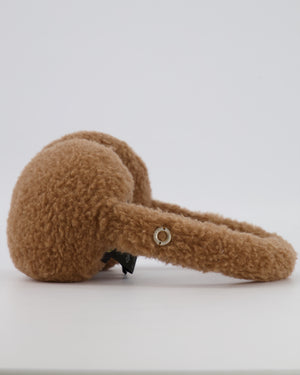 Loro Piana Brown Camel Hair and Silk Ear Muffs in Brown Size M RRP £560