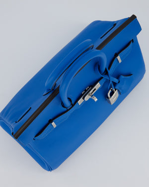 *RARE* Hermès Birkin 25 Retourne Bag in Bleu Zanzibar Swfit Leather with Palladium Hardware