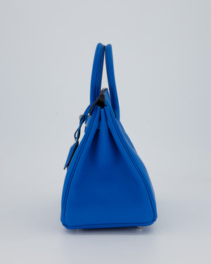*RARE* Hermès Birkin 25 Retourne Bag in Bleu Zanzibar Swfit Leather with Palladium Hardware