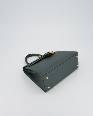 Hermès Kelly 25 Sellier in Vert Amande Epsom Leather with Gold Hardware