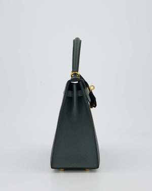 Hermès Kelly 25 Sellier in Vert Amande Epsom Leather with Gold Hardware