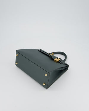 Hermès Kelly 25 Sellier in Vert Amande Epsom Leather with Gold Hardware