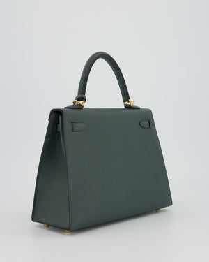 Hermès Kelly 25 Sellier in Vert Amande Epsom Leather with Gold Hardware