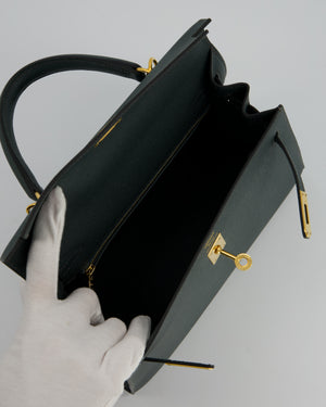 Hermès Kelly 25 Sellier in Vert Amande Epsom Leather with Gold Hardware