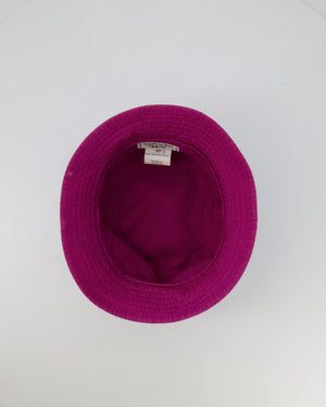 Hermès Blue and Pink Reversible Bucket Hat Size 57