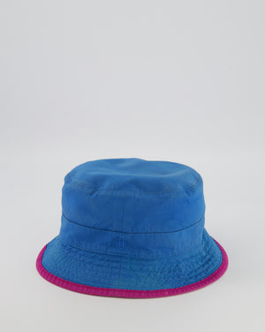 Hermès Blue and Pink Reversible Bucket Hat Size 57
