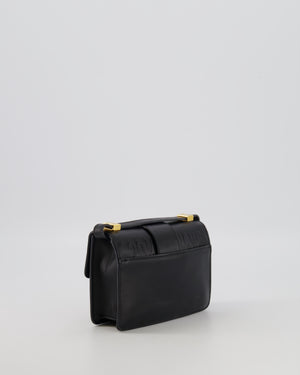 Christian Dior Black 30 Micro Montaigne Box Bag in Calfskin Leather with Gold Hardware