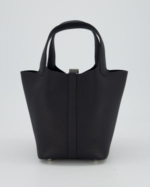Hermès Picotin Lock 18 Bag in Caban Clemence Leather with Palladium Hardware