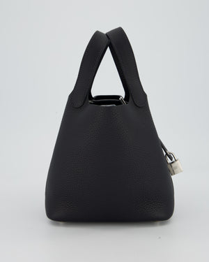Hermès Picotin Lock 18 Bag in Caban Clemence Leather with Palladium Hardware