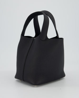 Hermès Picotin Lock 18 Bag in Caban Clemence Leather with Palladium Hardware