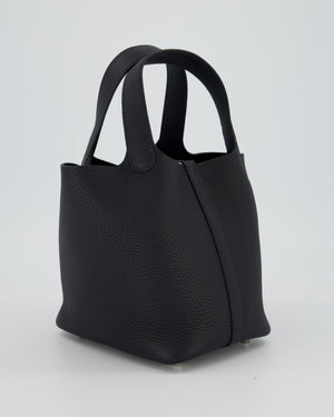 Hermès Picotin Lock 18 Bag in Caban Clemence Leather with Palladium Hardware