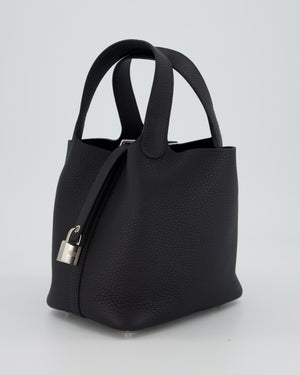 Hermès Picotin Lock 18 Bag in Caban Clemence Leather with Palladium Hardware