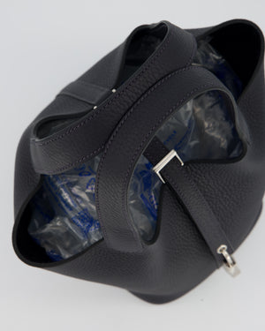 Hermès Picotin Lock 18 Bag in Caban Clemence Leather with Palladium Hardware