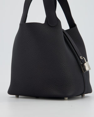 Hermès Picotin Lock 18 Bag in Caban Clemence Leather with Palladium Hardware