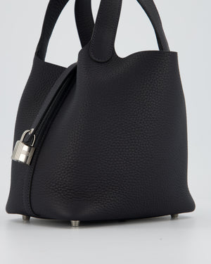 Hermès Picotin Lock 18 Bag in Caban Clemence Leather with Palladium Hardware