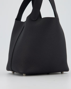 Hermès Picotin Lock 18 Bag in Caban Clemence Leather with Palladium Hardware