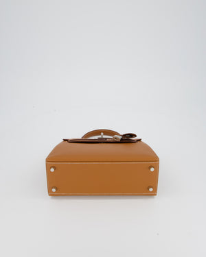 Hermès Kelly 25 Sellier Bag in Gold Epsom Leather with Palladium Hardware
