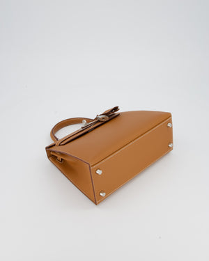 Hermès Kelly 25 Sellier Bag in Gold Epsom Leather with Palladium Hardware