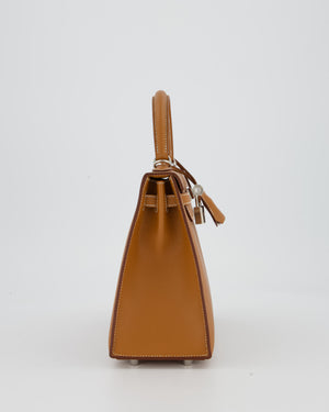 Hermès Kelly 25 Sellier Bag in Gold Epsom Leather with Palladium Hardware