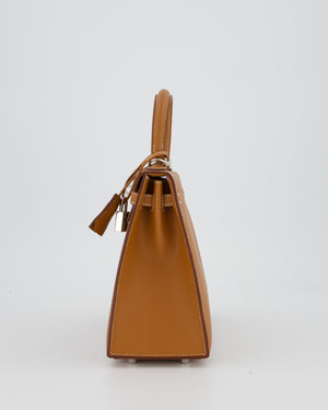 Hermès Kelly 25 Sellier Bag in Gold Epsom Leather with Palladium Hardware