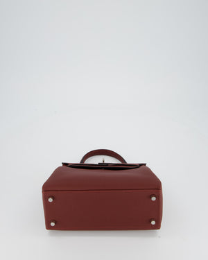 Hermès Kelly 25 Retourne Bag in Rouge H Togo Leather with Palladium Hardware