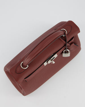 Hermès Kelly 25 Retourne Bag in Rouge H Togo Leather with Palladium Hardware