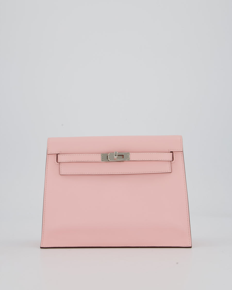 *RARE* Hermès Kelly Danse Bag in Rose Sakura Swift Leather with Palladium Hardware