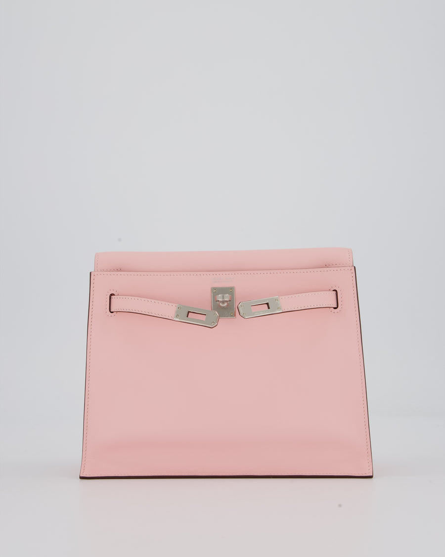 *RARE* Hermès Kelly Danse Bag in Rose Sakura Swift Leather with Palladium Hardware