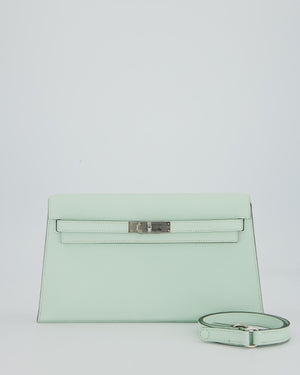 *HOT* Hermès Kelly Elan Bag in Vert Peppermint Epsom Leather with Palladium Hardware