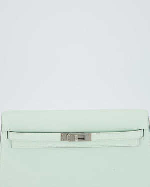 *HOT* Hermès Kelly Elan Bag in Vert Peppermint Epsom Leather with Palladium Hardware