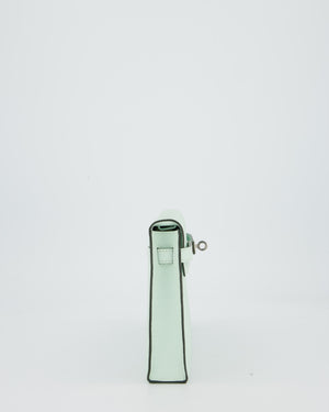 *HOT* Hermès Kelly Elan Bag in Vert Peppermint Epsom Leather with Palladium Hardware