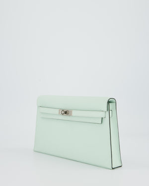 *HOT* Hermès Kelly Elan Bag in Vert Peppermint Epsom Leather with Palladium Hardware