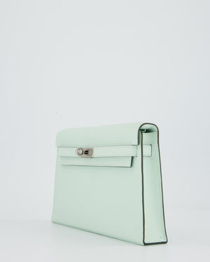 *HOT* Hermès Kelly Elan Bag in Vert Peppermint Epsom Leather with Palladium Hardware