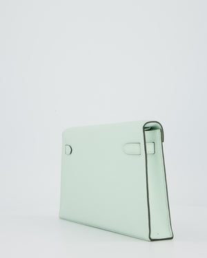 *HOT* Hermès Kelly Elan Bag in Vert Peppermint Epsom Leather with Palladium Hardware