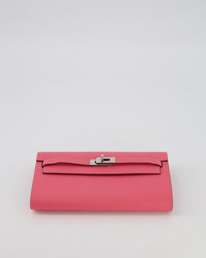 Hermès Kelly To Go Bag in Rose Azalée Epsom Leather with Palladium Hardware