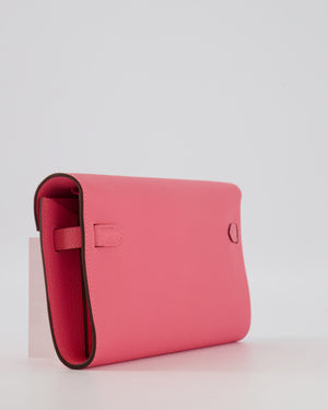 Hermès Kelly To Go Bag in Rose Azalée Epsom Leather with Palladium Hardware