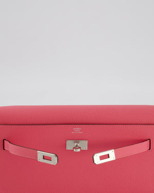 Hermès Kelly To Go Bag in Rose Azalée Epsom Leather with Palladium Hardware