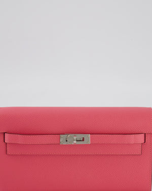 Hermès Kelly To Go Bag in Rose Azalée Epsom Leather with Palladium Hardware