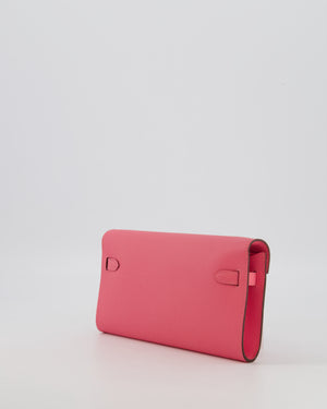 Hermès Kelly To Go Bag in Rose Azalée Epsom Leather with Palladium Hardware